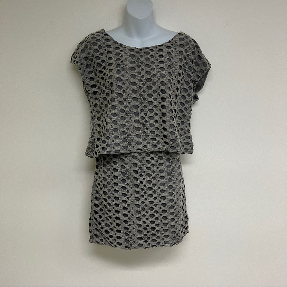 Chelsea & Violet Gray Two Piece Matching Skirt and Top